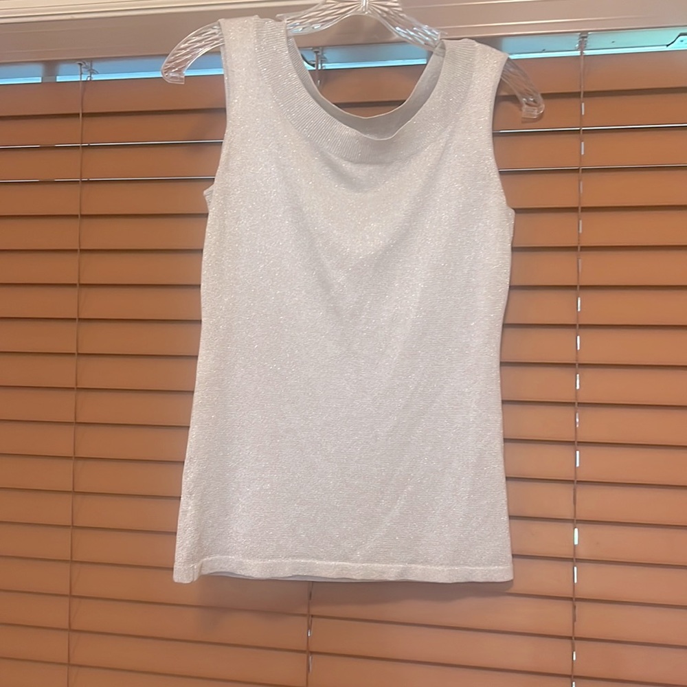 Ann Taylor loft Gold shimmer tank top